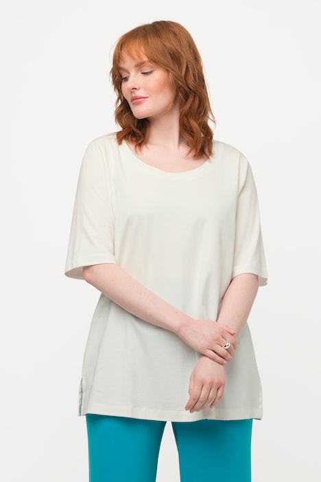 T-Shirt, A-Linie, Rundhals, Halbarm, Pima Cotton