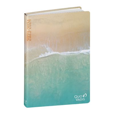 Agenda Respire recyclé - 1 jour par page - 12 x 17 cm - plage - Quo Vadis