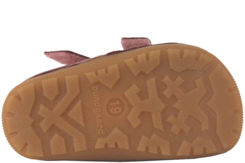 BUNDGAARD PETIT SANDAL DARK ROSE I GLAT SKIND