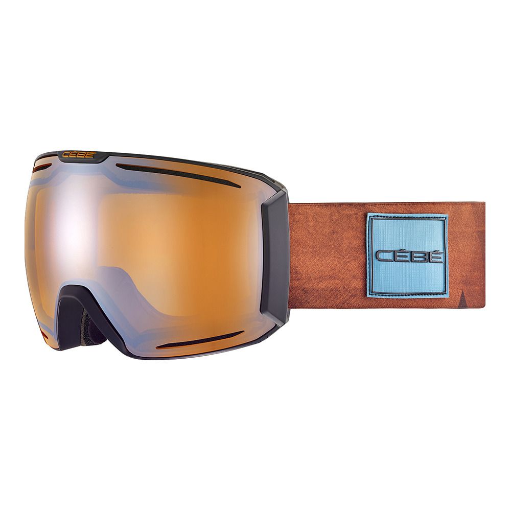 Cebe HORIZON - Masque ski orange black matte/orange flash mirror
