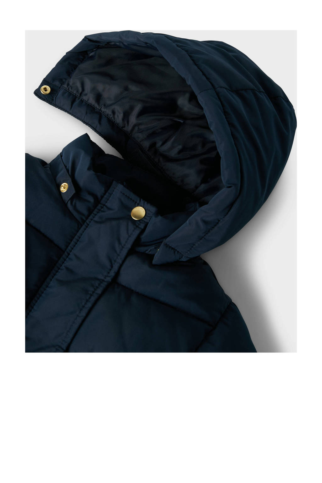 NAME IT gewatteerde winterjas NMFMEMO donkerblauw