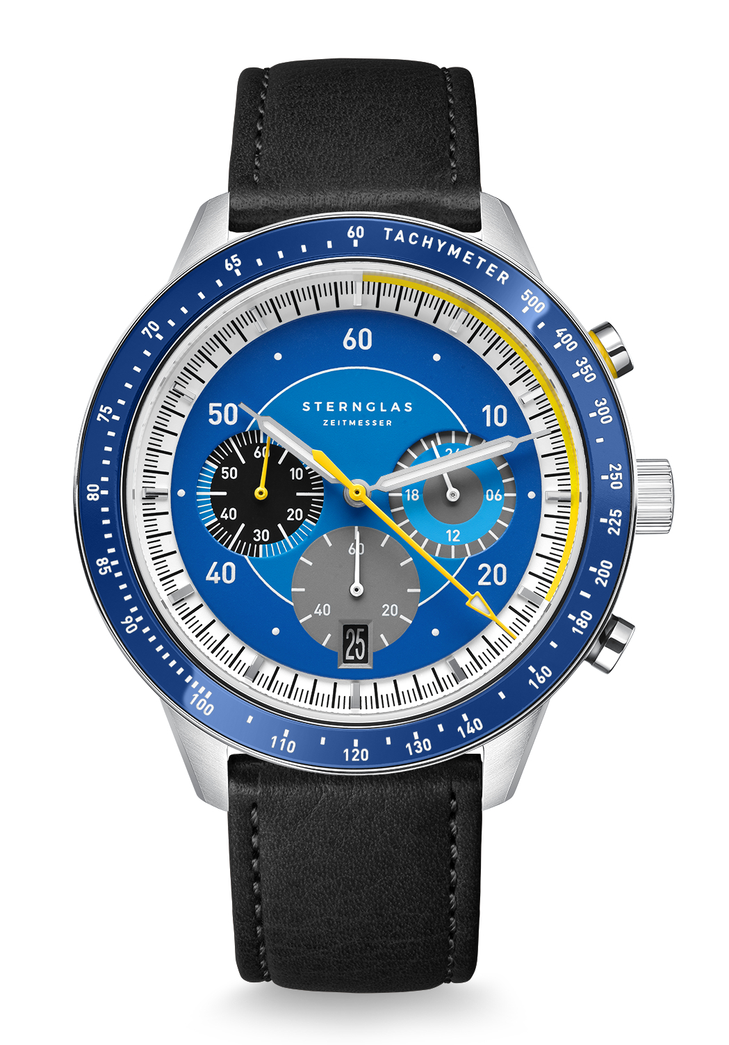 Sternglas Tachymeter 2.0 Blau Modena schwarz S01-TM06-MO01