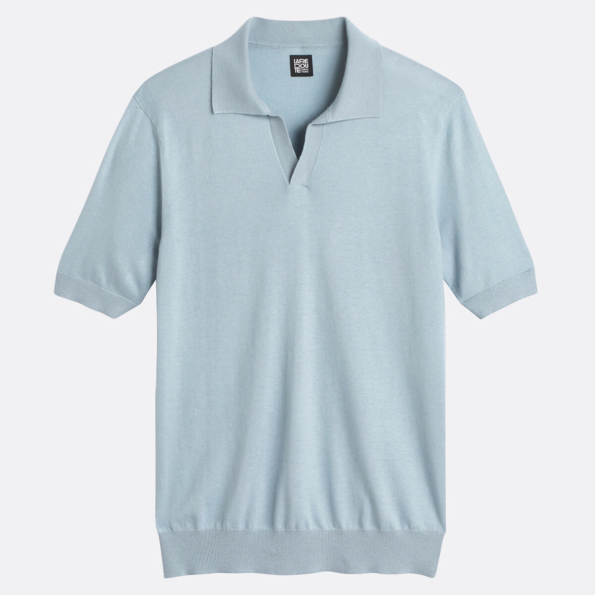 COLEÇÃO LA REDOUTE<br>Camisa polo com decote em V e mangas curtas