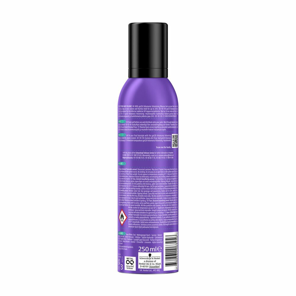 Got2b Volumania 24H Volumizing Mouse250 ml
