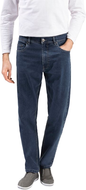 Jeans - Dark Blue - Katoen 86% - Polyester 13% - Opgestikte Zakken