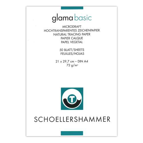 SCHOELLERSHAMMER Transparentes Skizzenpapier  GLAM AMICRODRAFT als Blöcke