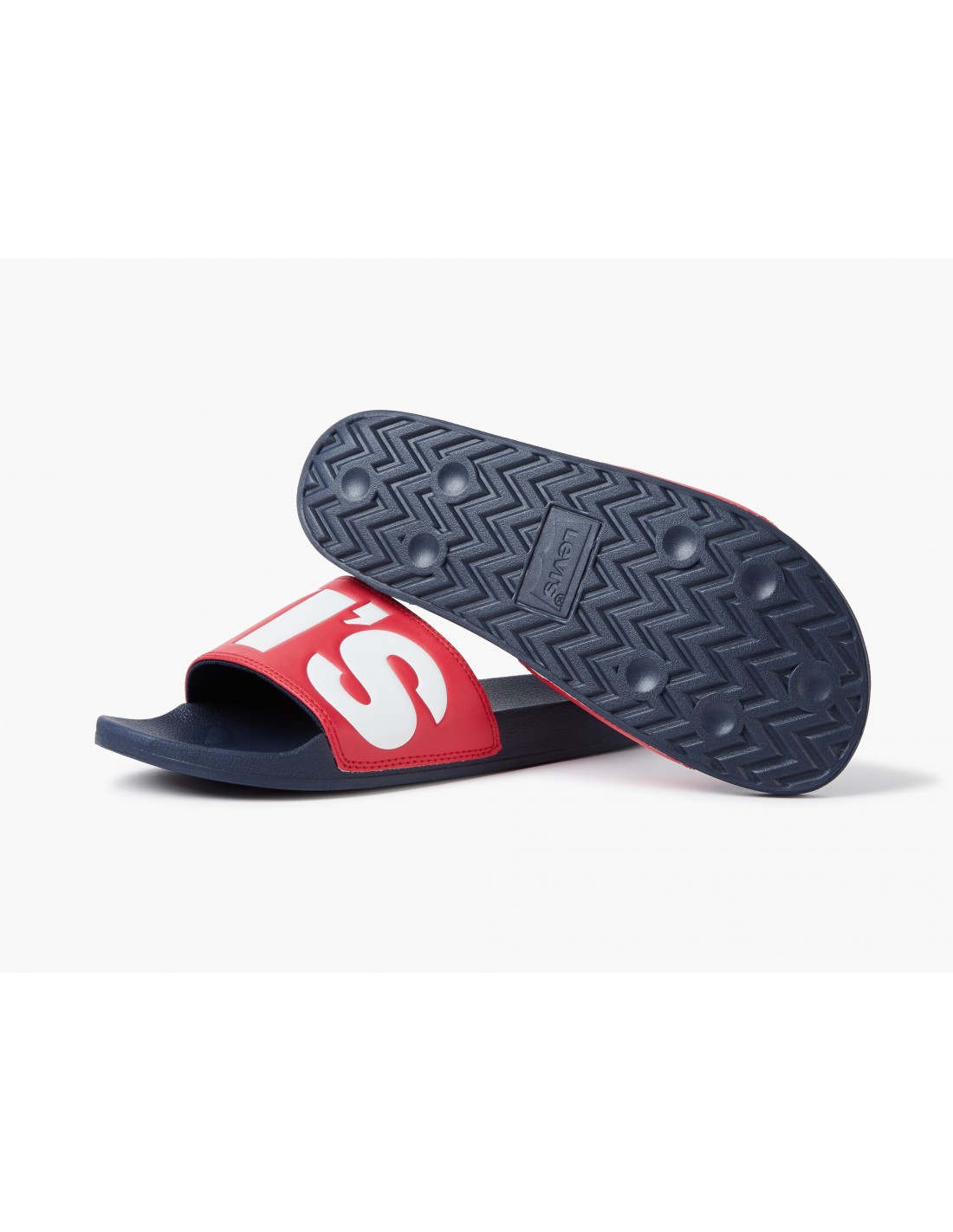 levi's Claquettes Homme june l rouge/bleu