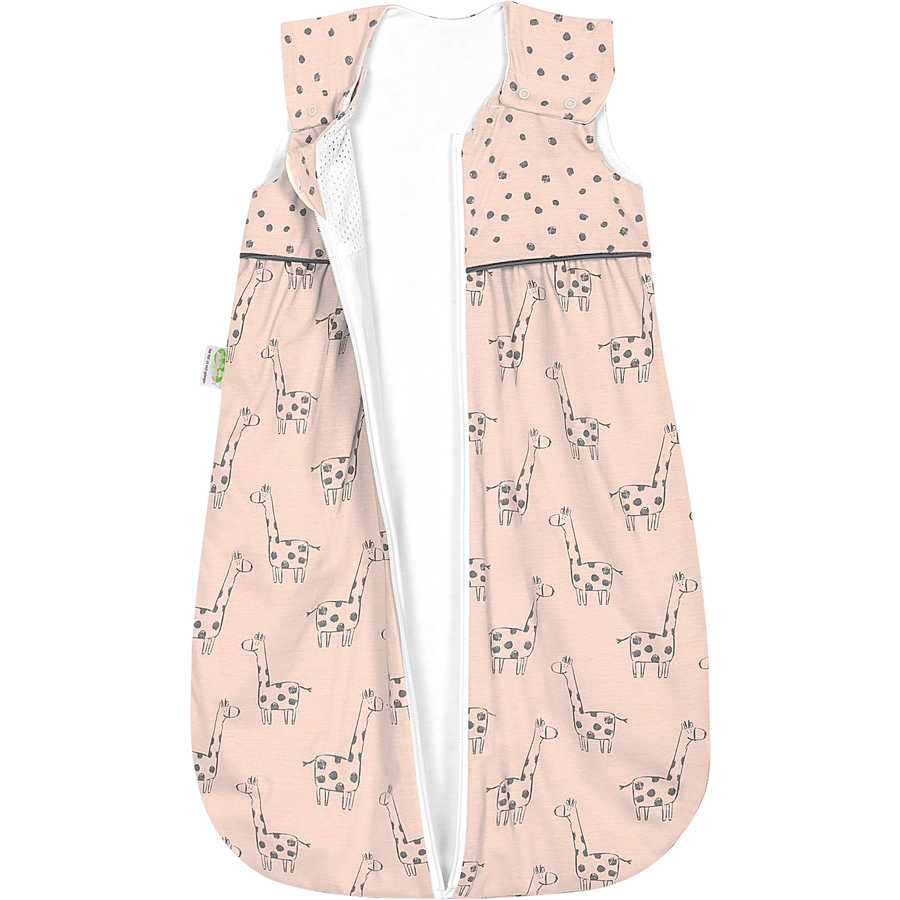 ODENWÄLDER Jersey-Schlafsack Anni light happy giraffe powder love