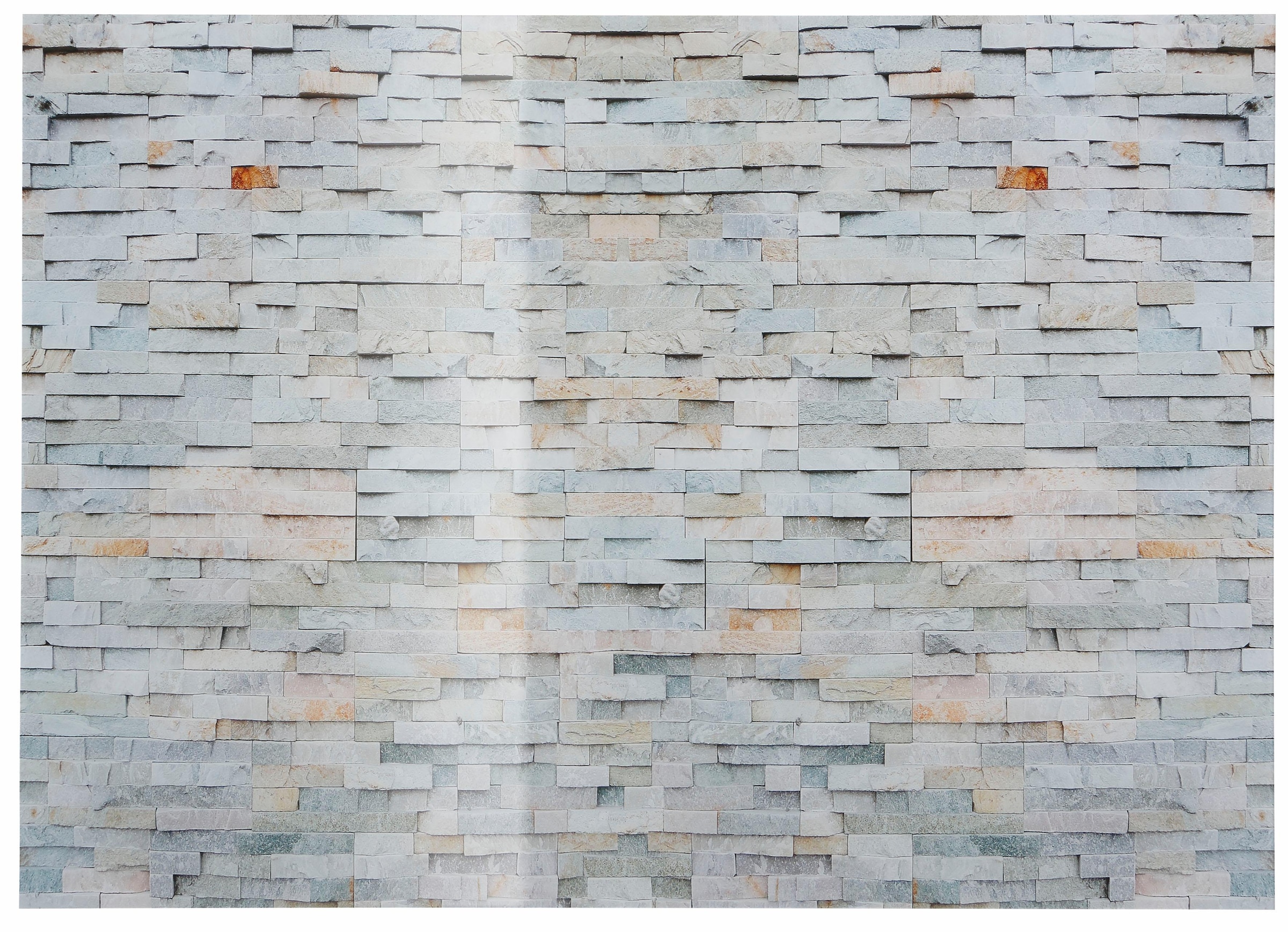 Home affaire Magnettafel »Stone Wall« Memoboard, Acrylglas, Stein, magnetisch, Tafel