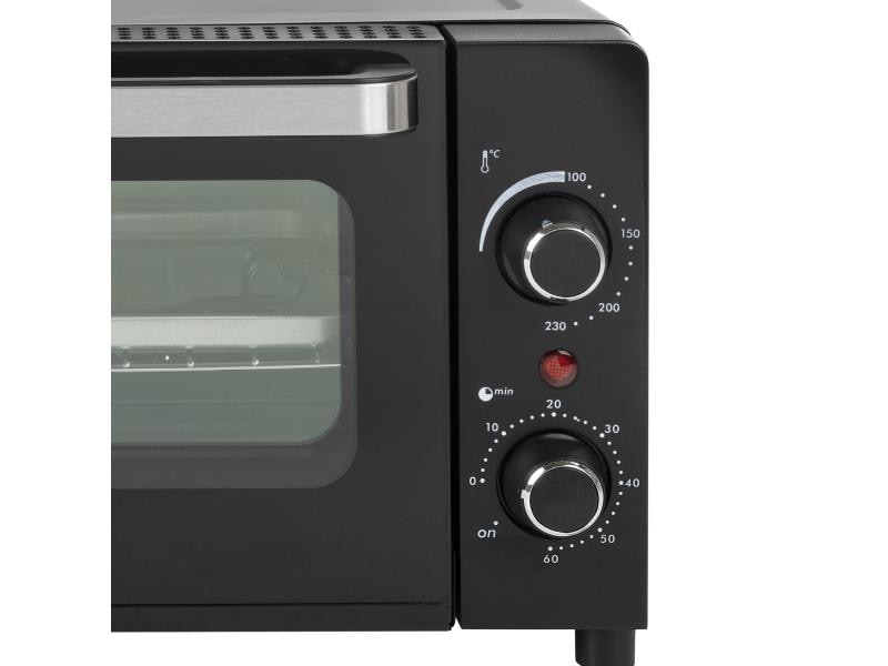 Tristar Backofen OV-3615 10 l, Schwarz Mini-Backofen zum Backen, Grillen und Toasten