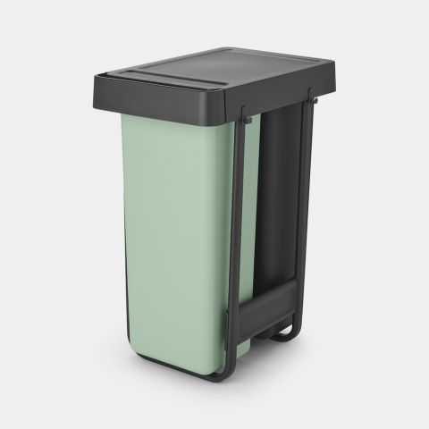 Sort&Go Inbouwemmer, 2x30 liter - Dark Grey