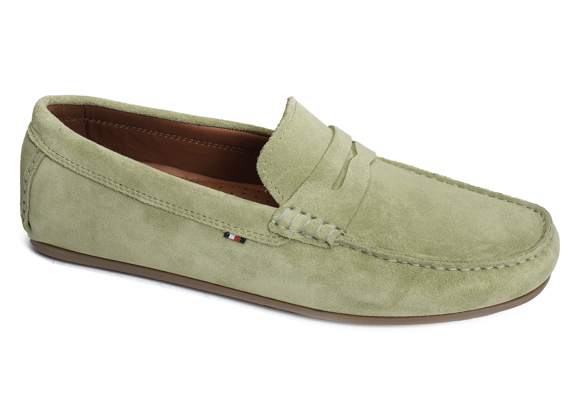 Casual hilfiger suede driver 4998 olive