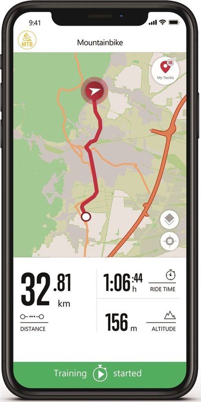 GPS Fietscomputer Sigma ROX EVO GPS HR set met korte Butler stuurhouder wit
