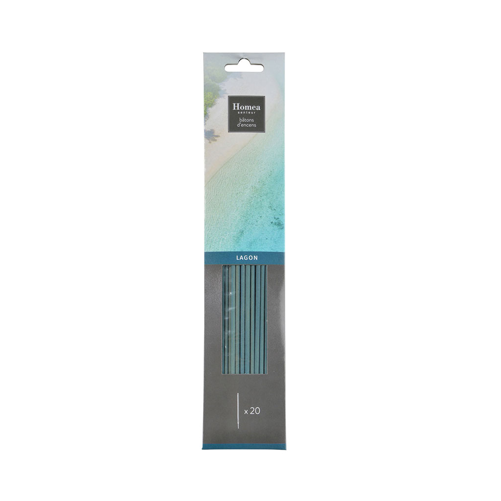 Lot de 20 bâtons d'encens Lagon 25.5cm