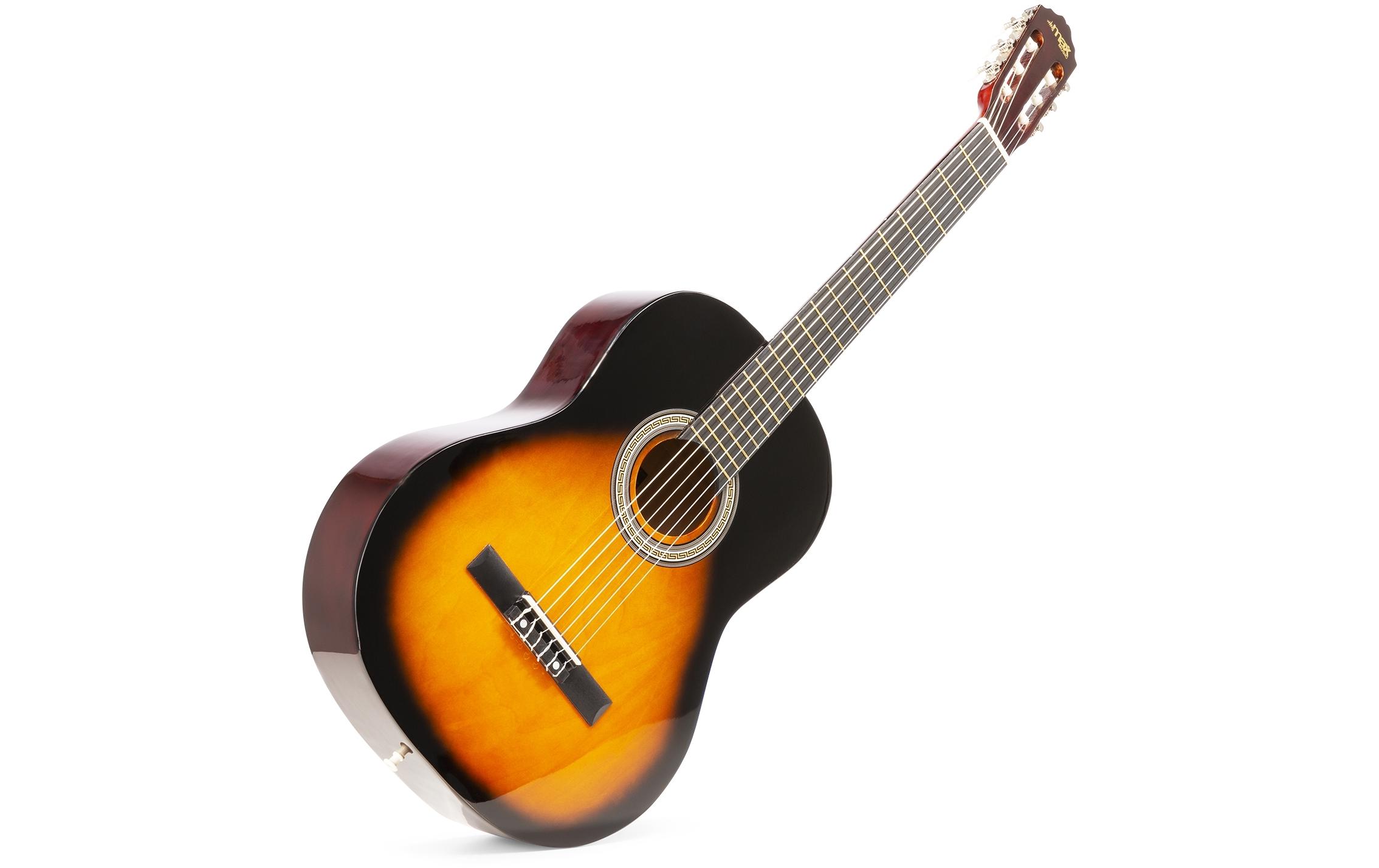 Konzertgitarre SoloArt Set SunburstKlassische Gitarre mit Zubehör