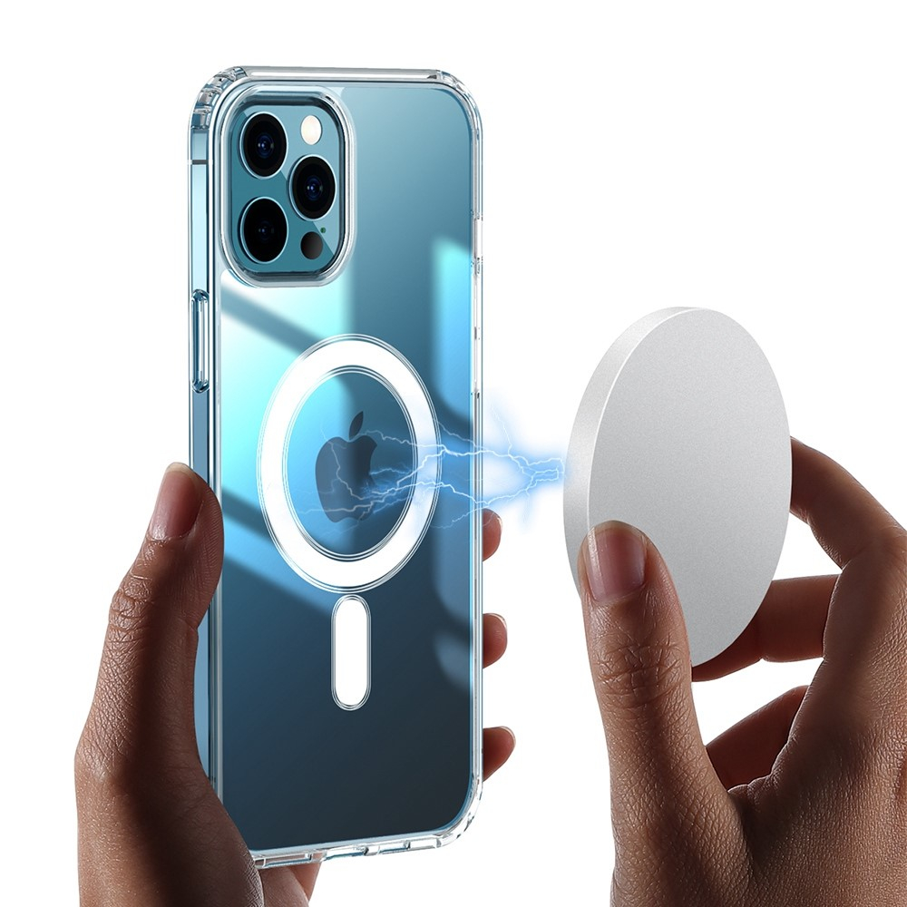 iPhone 14 MagSafe Hybrid Hülle TPU Bumper Acryl Rückseite - Transparent