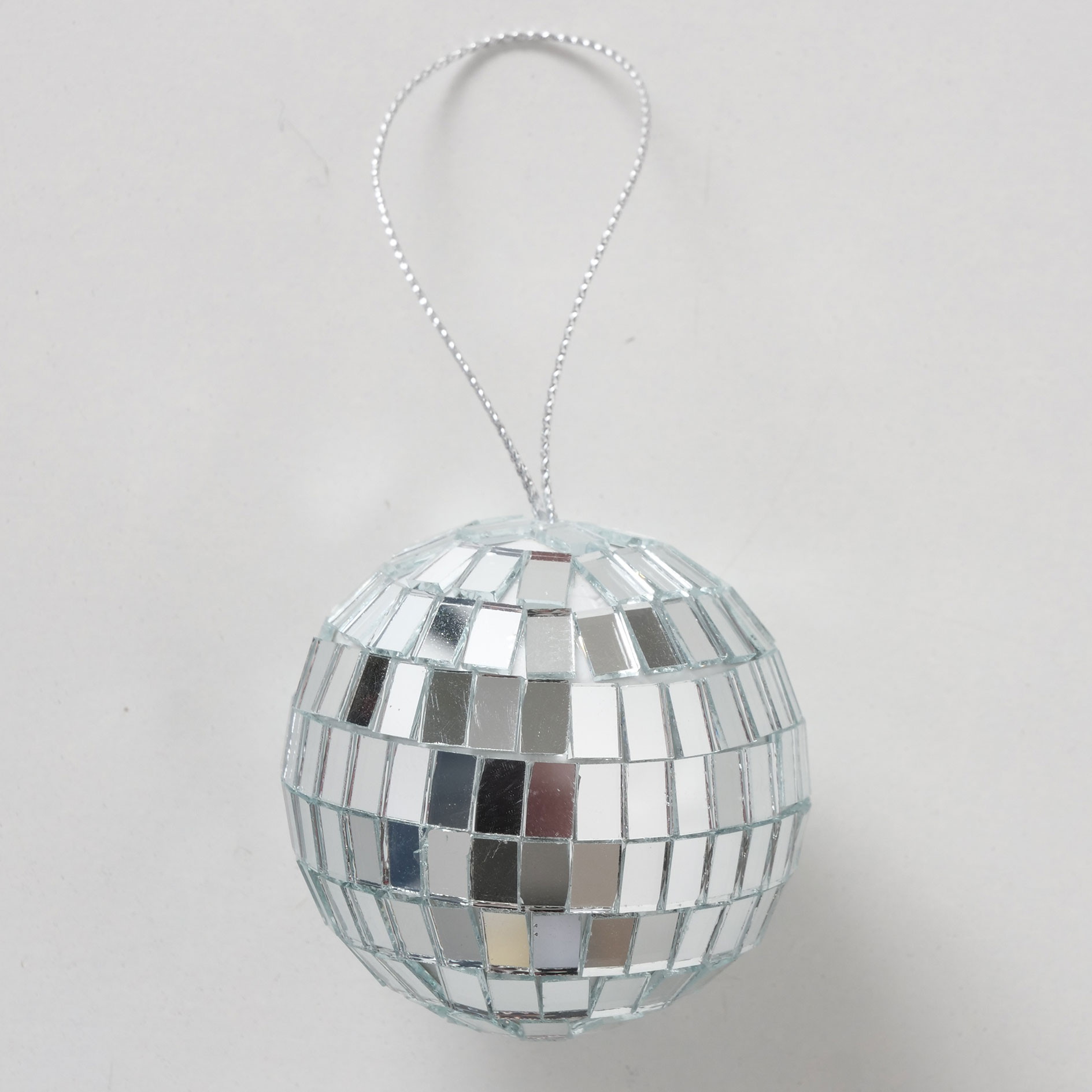 6-teiliges Dekoanhänger-Set - silber - Diskokugeln