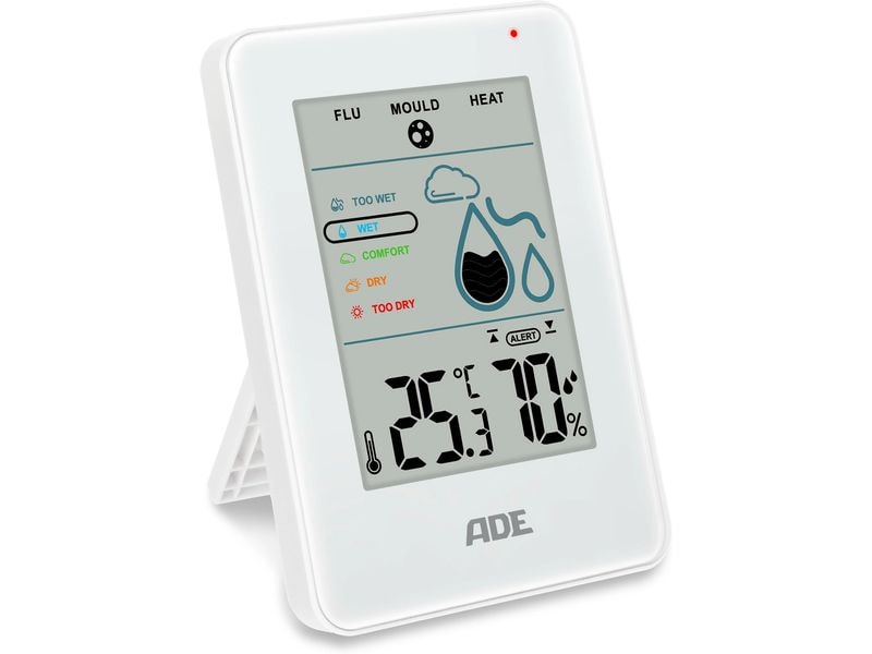 ADE Thermo-/Hygrometer digital Weiss Digitales Thermo-/Hygrometer