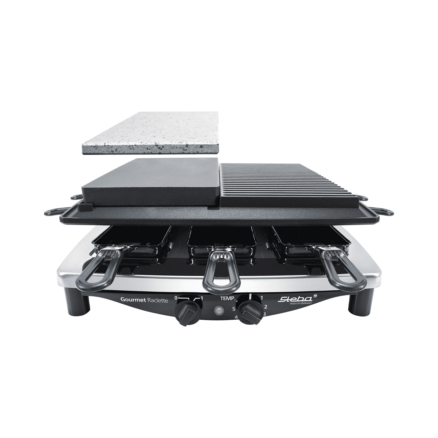 Steba Premium Raclette RC 4 Plus Deluxe Chrom