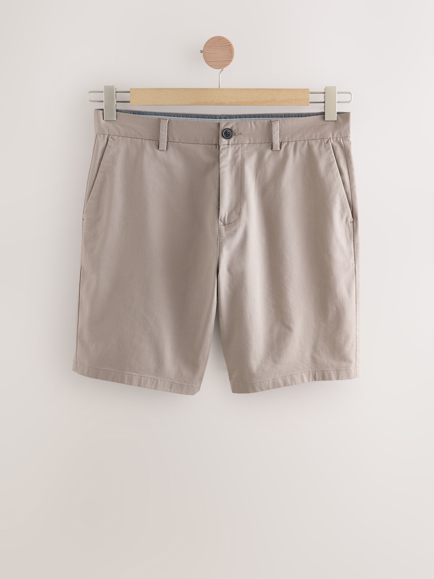 Neutraal - Slim Fit - Set van 3 chinoshorts met stretch