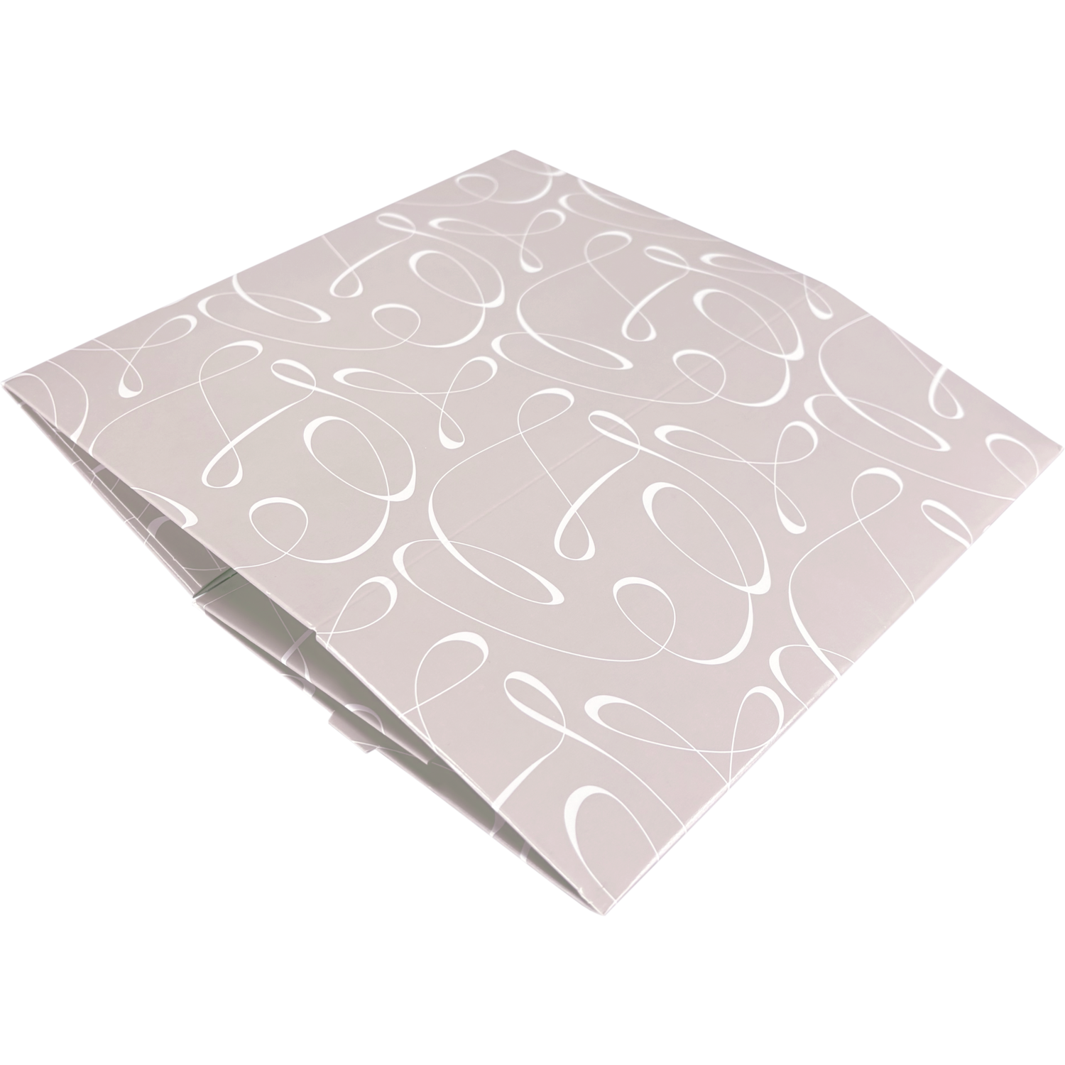 Gebaksdoos, Swirl, karton, 21x14x9cm, zonder venster,