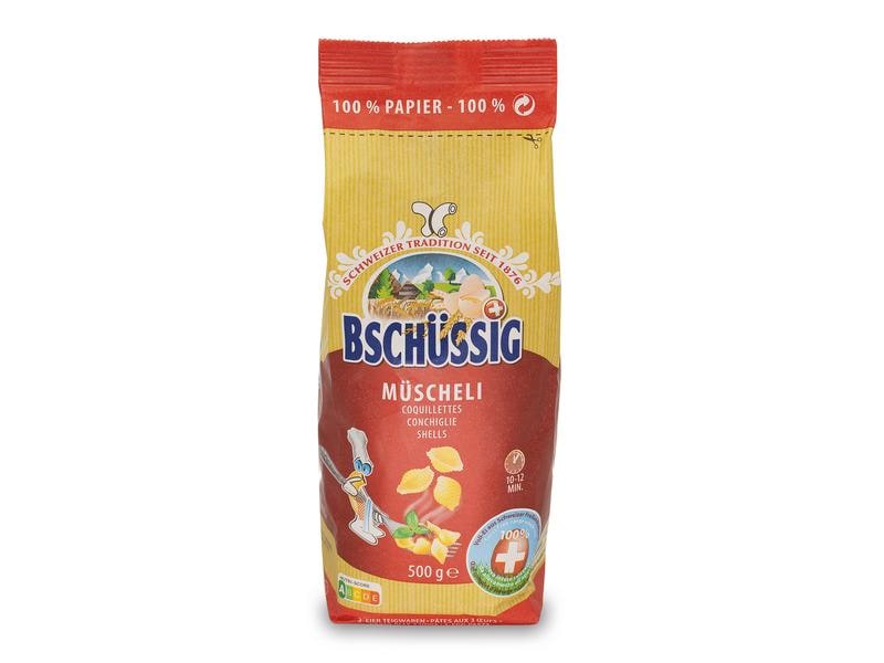 Bschüssig Teigwaren Müscheli 500 g Pasta aus der Schweiz