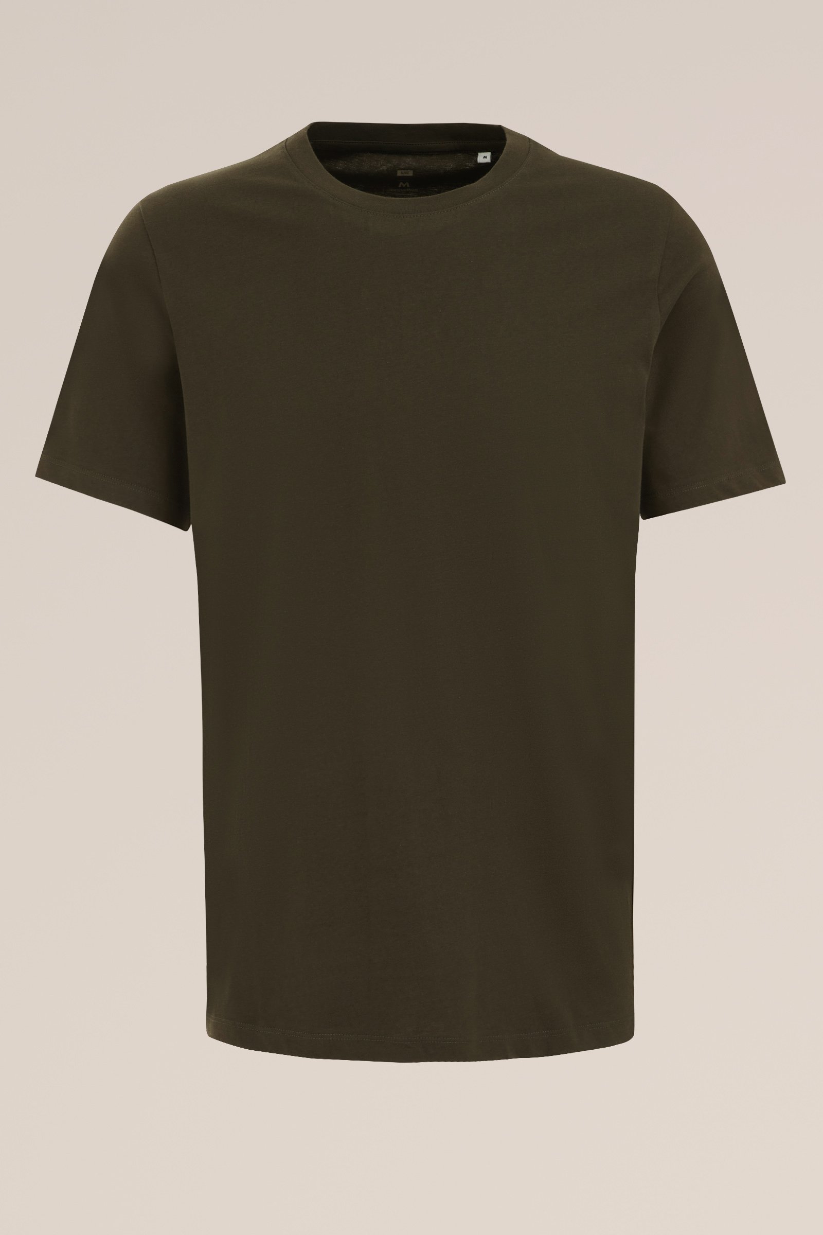 T-shirt van 100% katoen WE Fashion Donkergroen