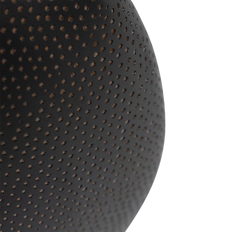 Oosterse plafondlamp zwart met goud 40 cm - Radiance