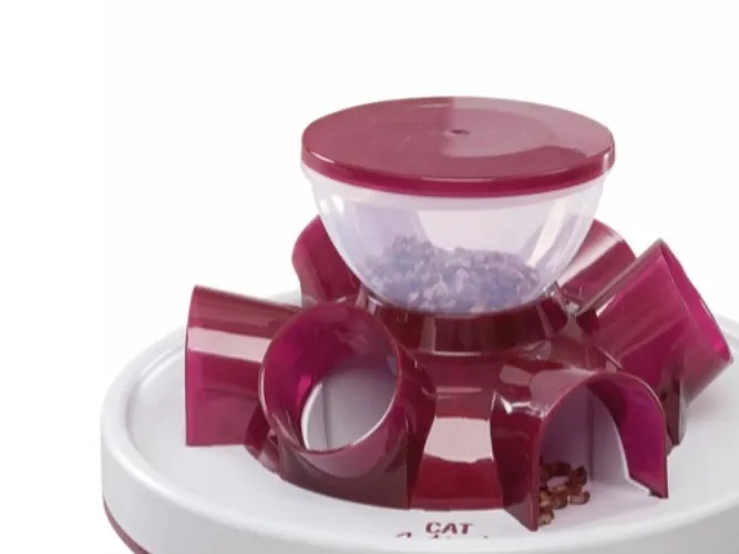 Trixie Cat Activity tunnel fodringsstation, ø 28 cm/14 cm, assorteret