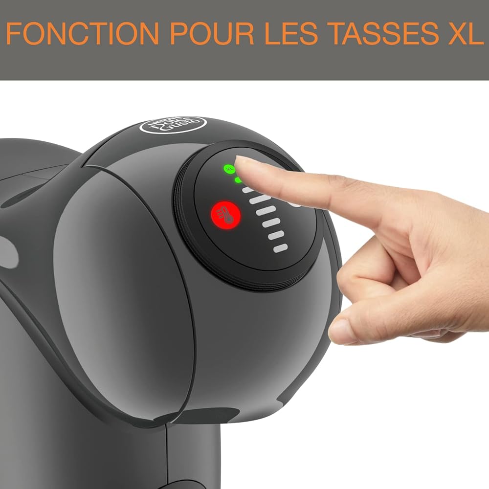 Nescafé Dolce Gusto Krups Machine à café dosettes multi-boissons, 0,8 L, Taille des boissons ajustable, Machine à espresso, Cafetière compacte, Arrêt automatique, Genio S KP243B10 : Cuisine et Maison