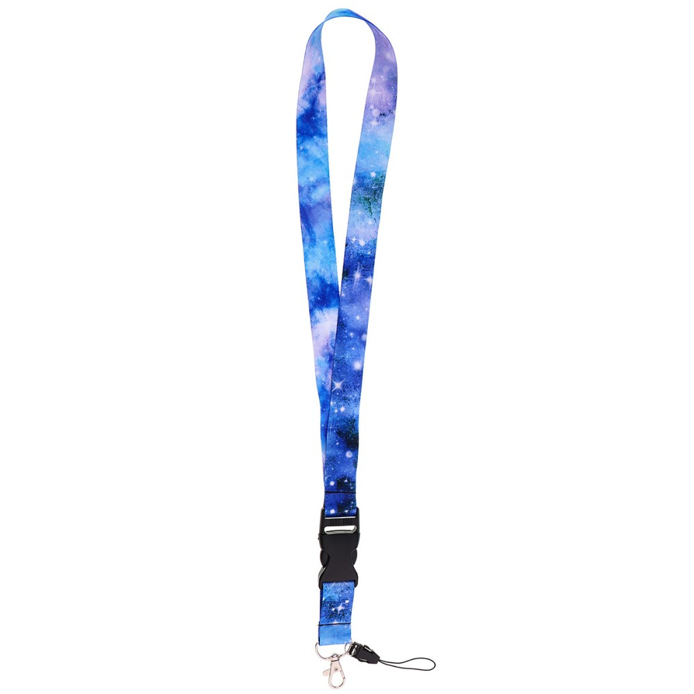 (80cm) Universal Necklace Handykette Schlüsselband Umhängeband für Handy Hülle   Phone Strap Universum - Hellblau