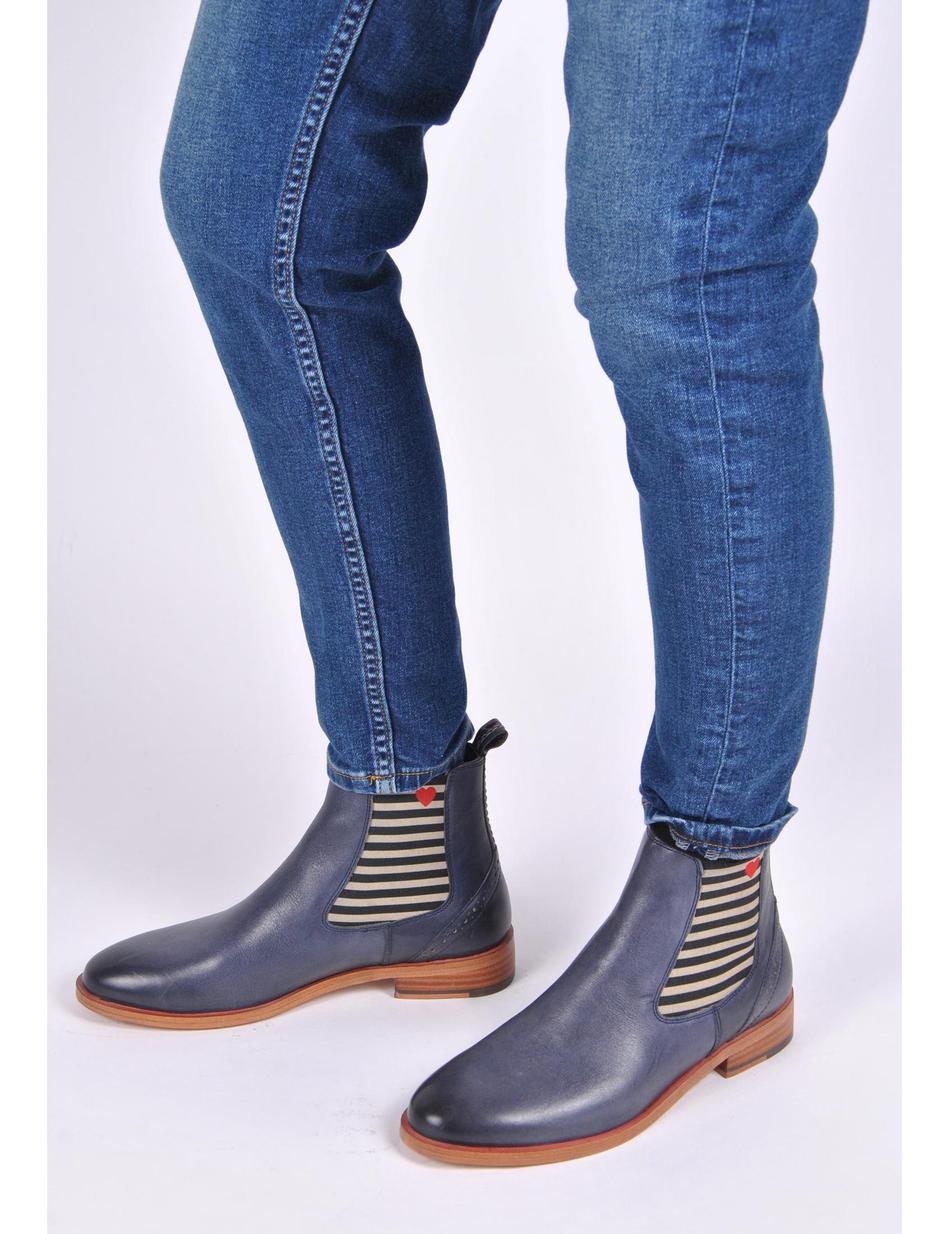 CHELSEA BOOT SUVI MIT STREIFEN UND HERZC