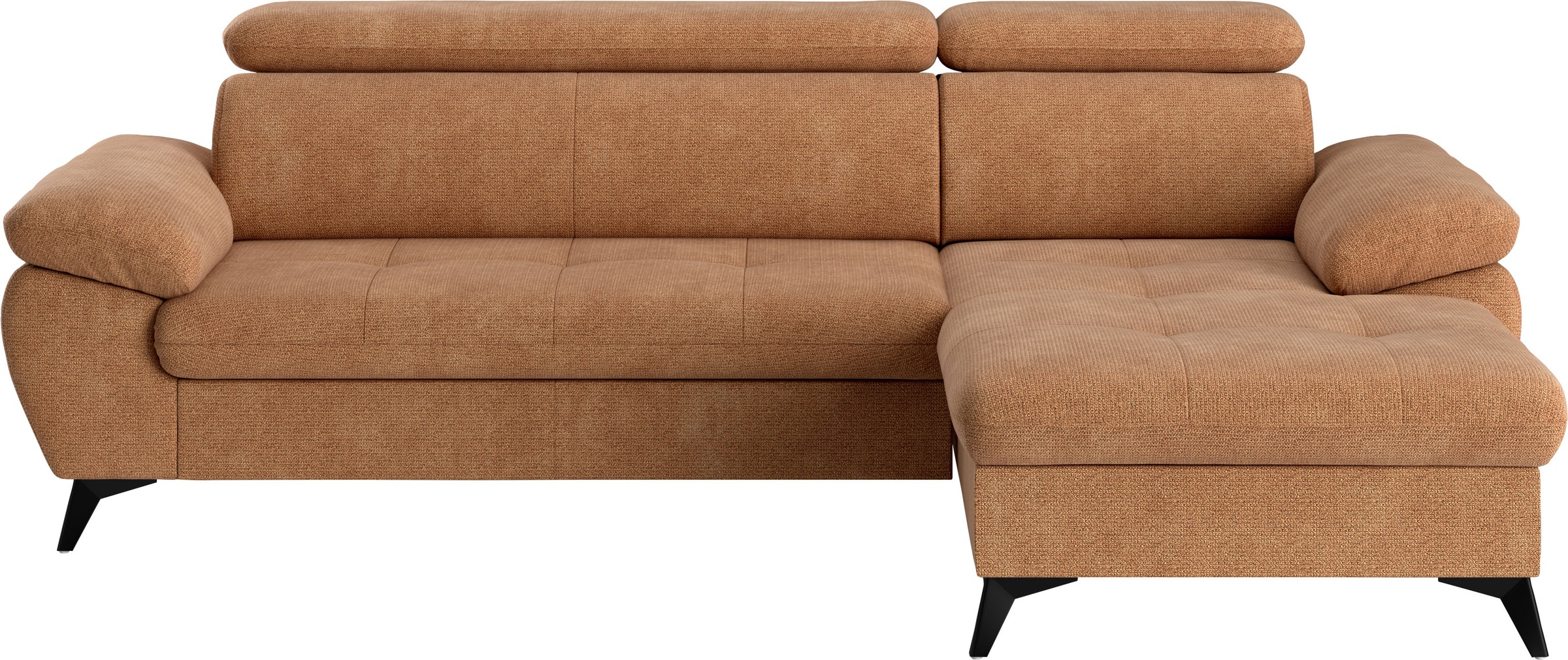 COTTA Ecksofa »Hudson L-Form« mit Kopfteilverstellung, wahlweise mit Bettfunktion & Bettkasten