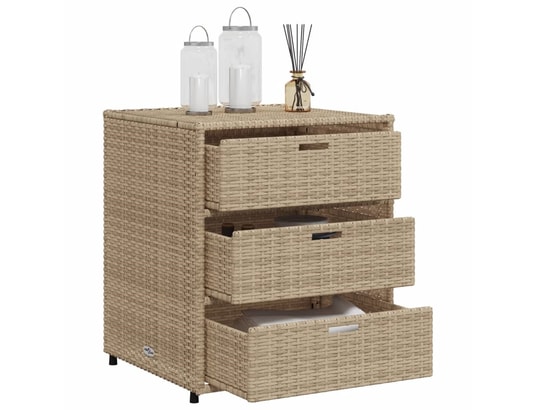 VIDAXL - Armoire de jardin Armoire de rangement de jardin beige 55x59x69 cm résine tres...