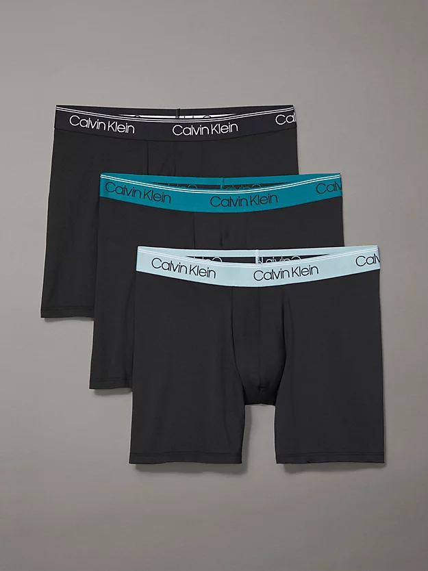 Pacote com 3 Cuecas Boxer Longas - Microelasticidade