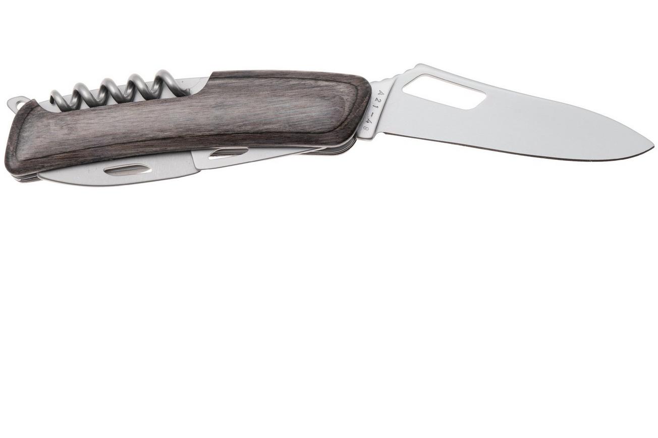 Swiza SH03 R AM, KSH.0036.6510, Laminate Black, Zwitsers zakmes, 6 tools