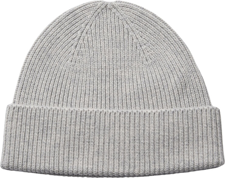 Magasin du Nord Collection Ethan Beanie RWS Cashmere & Uldmix Light grey melange