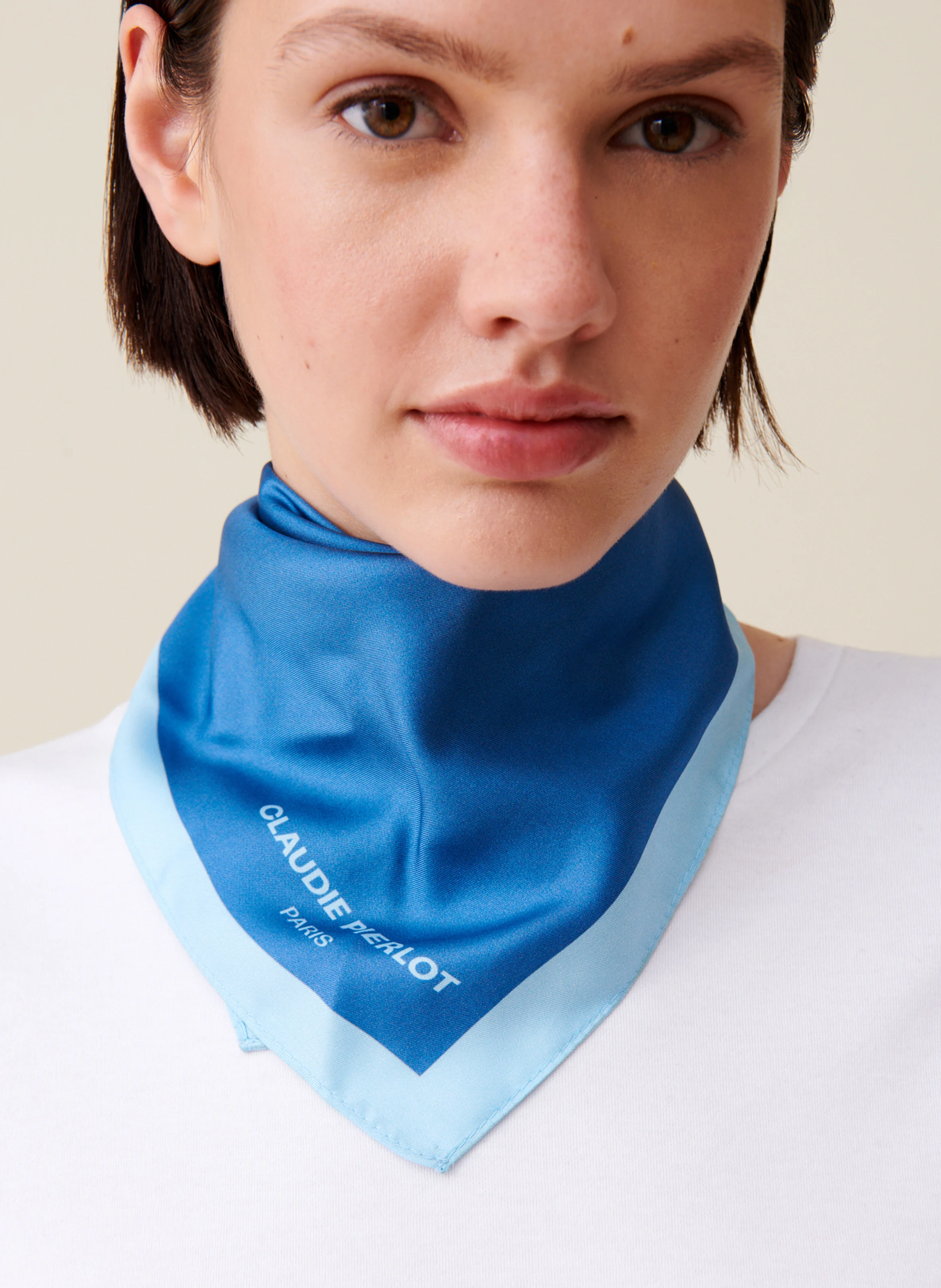 Foulard en soie | Bleu