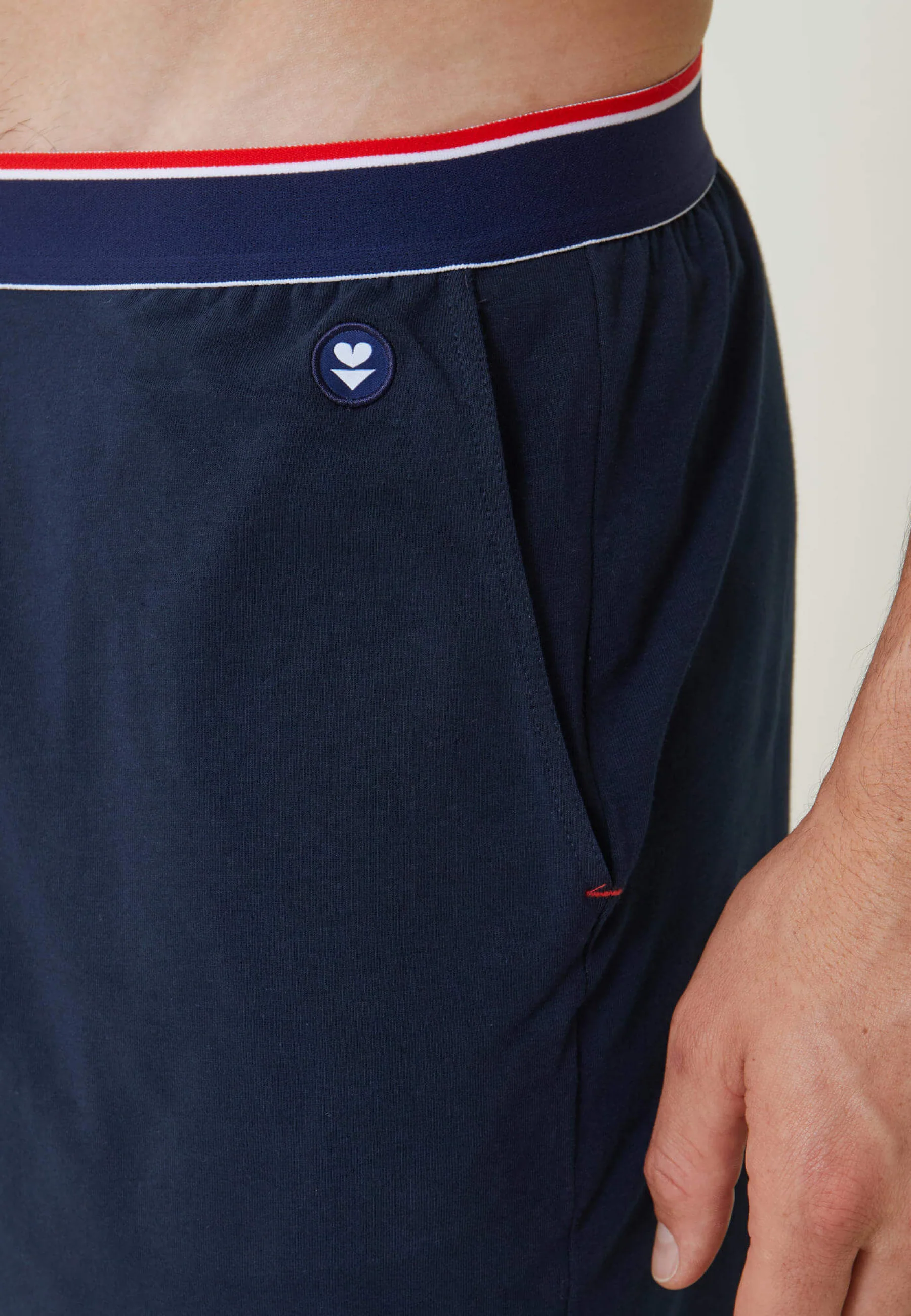 Short de pyjama en coton-Zouzou Marine