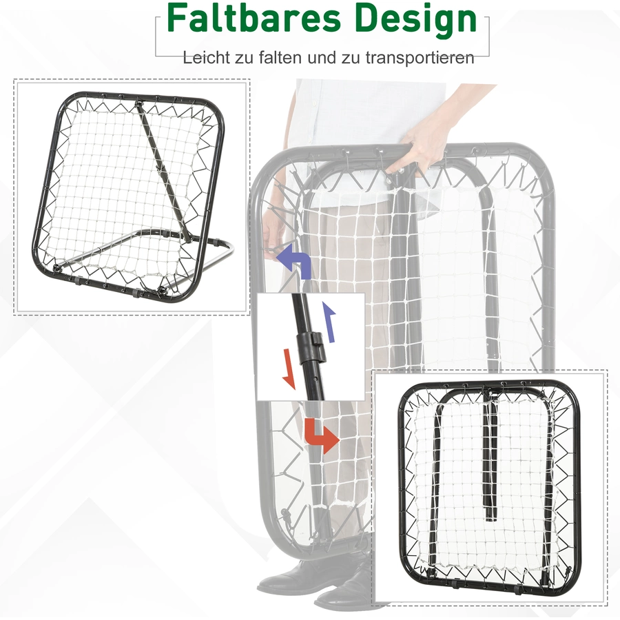 HOMCOM Rebounder schwarz