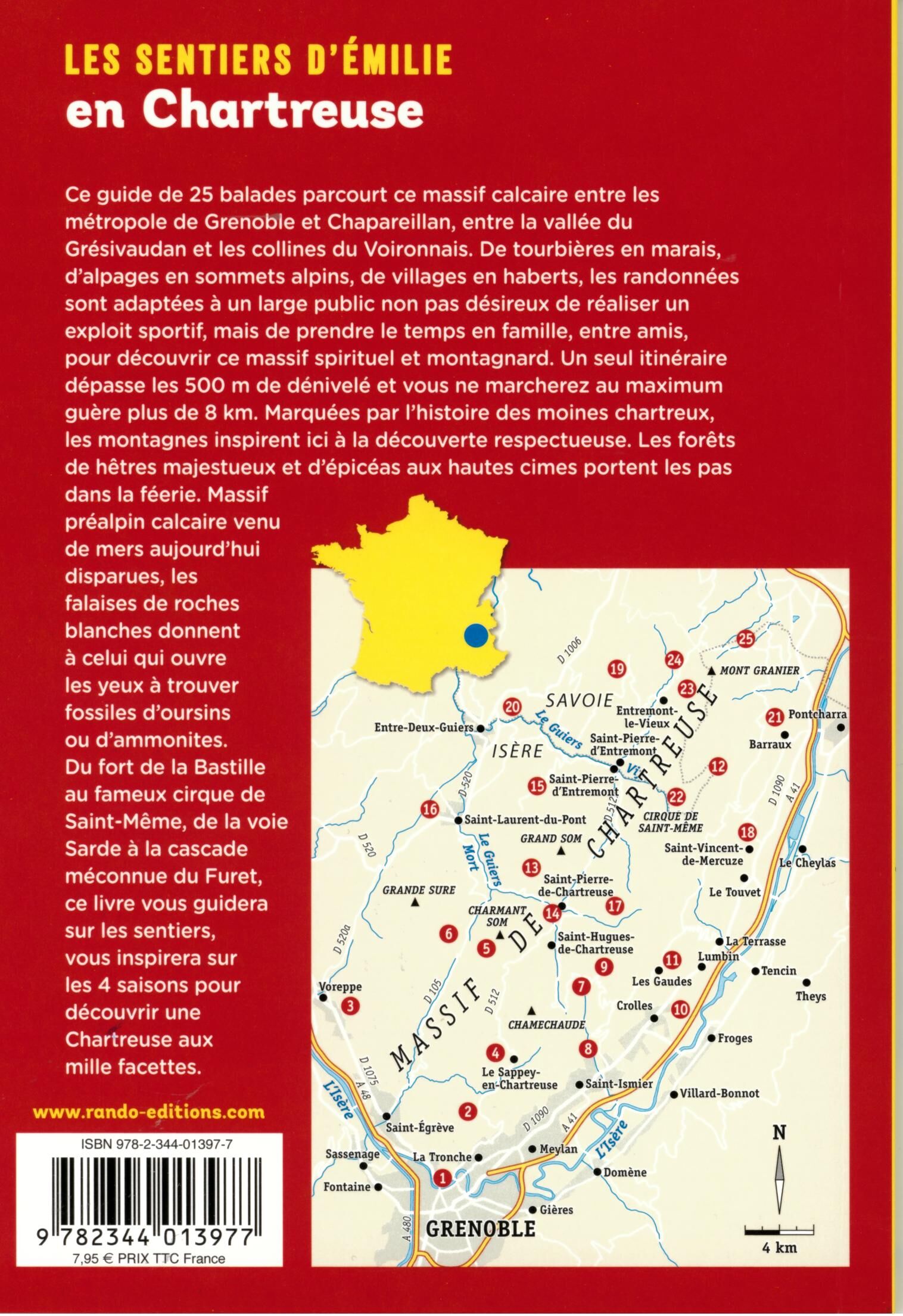 RANDO EDITIONS - SENTIERS EMILIE EN CHARTREUSE