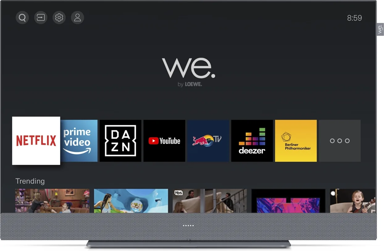 Loewe We. SEE 43 LCD Gris foncé TV UHD 4K