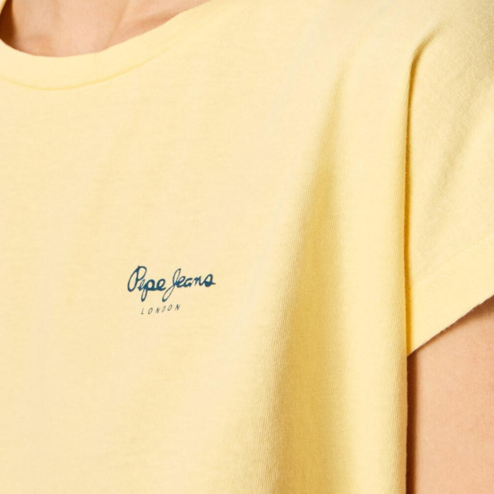 Pepe jeans T-shirt Jaune Femme Pepe Jeans Bloom