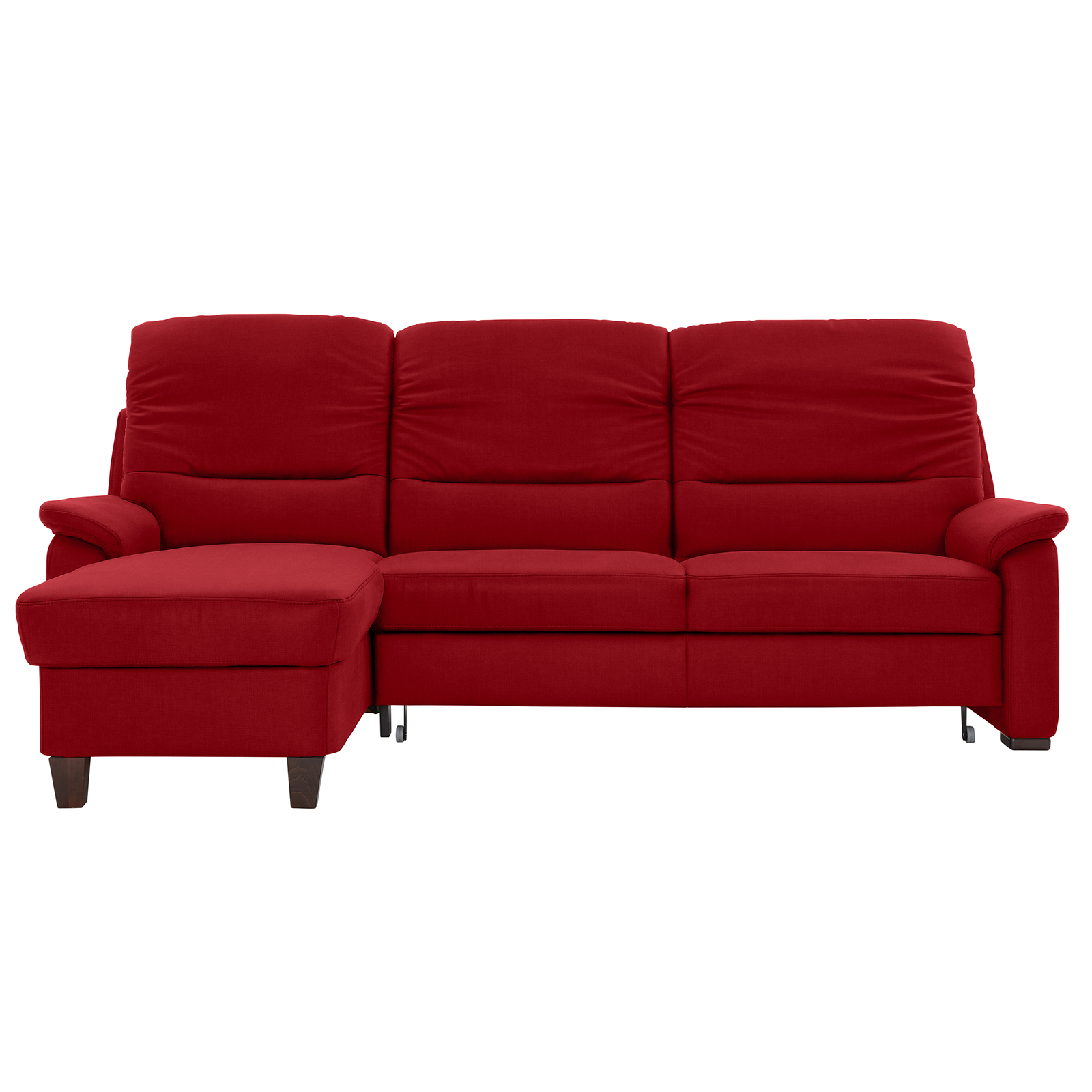 polsterpower Ecksofa - Miro bordeaux - Basismodell - Recamiere links
