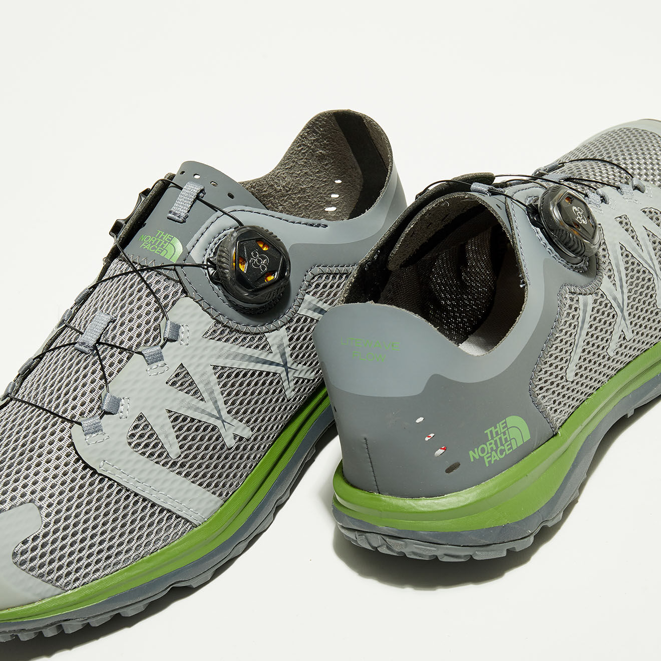The North Face Sneakers trekking Litewave Flow Boa gris/vert