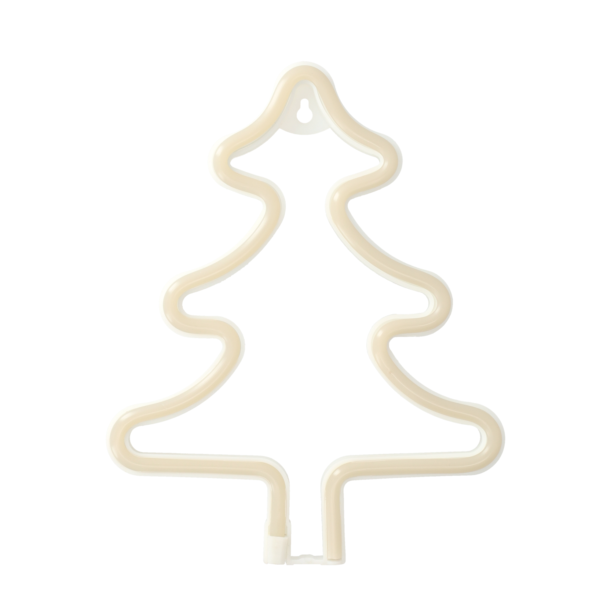 (25x20cm) Weihnachts LED Deko Licht Tannenbaum Hängelampe (Batterie / USB) - Grün