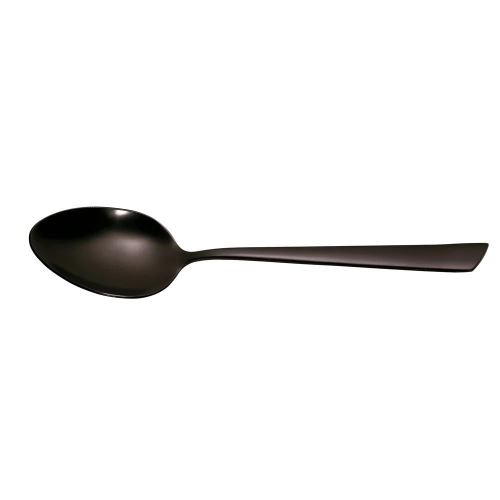 Cuillère de table monobloc Delta black inox (lot de 6) Jean Dubost