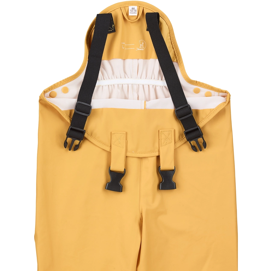 Sterntaler Regenträgerhose ungefüttert mittelgelb