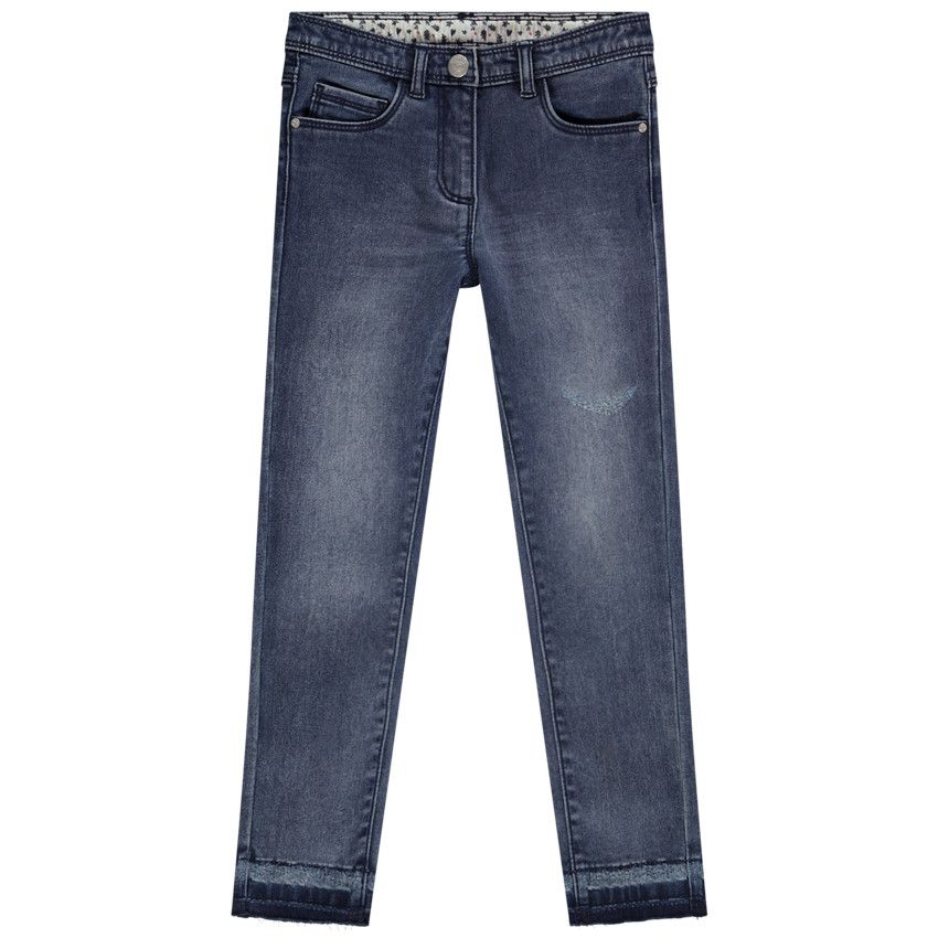 Jeans denim skinny pour fille - Bleu moyen