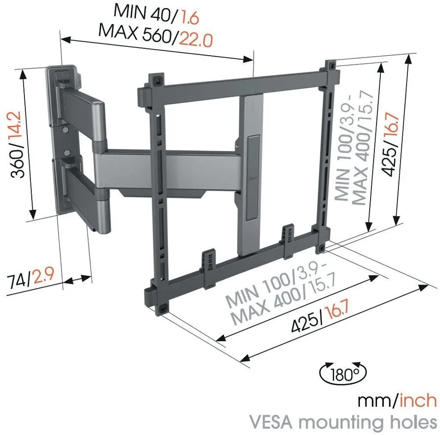 Vogel's TVM 5445 Noir Supports TV